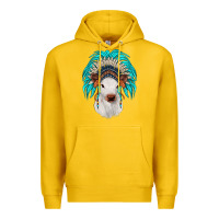 Lemon calf indian headdress Premium Hoodie - JahusDesignShop