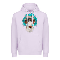 Lilac calf indian headdress Premium Hoodie - JahusDesignShop