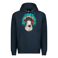 Navy calf indian headdress Premium Hoodie - JahusDesignShop