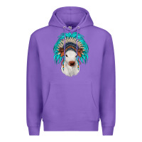 Purple calf indian headdress Premium Hoodie - JahusDesignShop