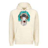 Sandshell calf indian headdress Premium Hoodie - JahusDesignShop