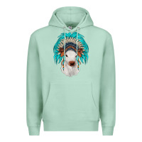 Seafoam calf indian headdress Premium Hoodie - JahusDesignShop