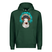 Calf Indian Headdress Premium Hoodie | Teevron