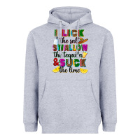 Heather Grey i lick the salt swallow the tequila and suck the l Heavyweight Hoodie - RanaPortraitStore
