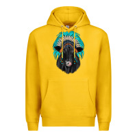 Lemon black angus indian headdress Premium Hoodie - JahusDesignShop
