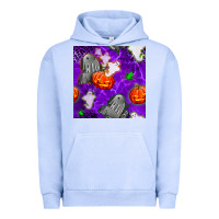 Pigment Grape Ice tombstone and ghosts seamless paternal Urban Hoodie - BundleAndBundleShop