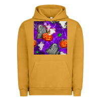 Pigment Peanut Butter tombstone and ghosts seamless paternal Urban Hoodie - BundleAndBundleShop