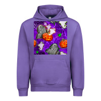 Tulip tombstone and ghosts seamless paternal Urban Hoodie - BundleAndBundleShop