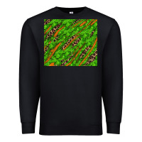 Black distressed shamrock and leopard Premium Sweatshirt - RanaPortraitStore