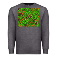 Charcoal Heather distressed shamrock and leopard Premium Sweatshirt - RanaPortraitStore
