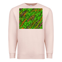 Pale Pink distressed shamrock and leopard Premium Sweatshirt - RanaPortraitStore