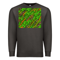 Smoke distressed shamrock and leopard Premium Sweatshirt - RanaPortraitStore