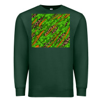Sports Green distressed shamrock and leopard Premium Sweatshirt - RanaPortraitStore