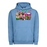 Pigment Pebble Blue mexican coffee cups cafecito Urban Hoodie - Jasminsmagicworld