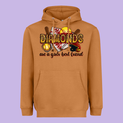 Heavyweight Hoodie diamonds are a girls best friends