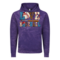 Cloud Purple love baseball Vintage Hoodie - AdoDesignShop