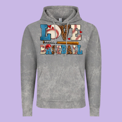 Love Baseball Vintage Hoodie Designed By Adodesignshop