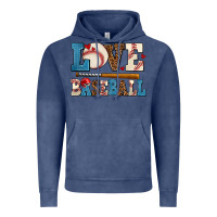Vintage Denim love baseball Vintage Hoodie - AdoDesignShop