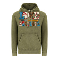Vintage Olive love baseball Vintage Hoodie - AdoDesignShop