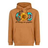 Meerkat with god all things possible Heavyweight Hoodie - RanaPortraitStore