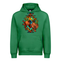 Emerald aztec rodeo cowboy Urban Hoodie - JahusDesignShop