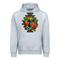 Heather Grey aztec rodeo cowboy Urban Hoodie - JahusDesignShop