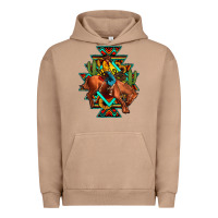 Pigment Burro aztec rodeo cowboy Urban Hoodie - JahusDesignShop