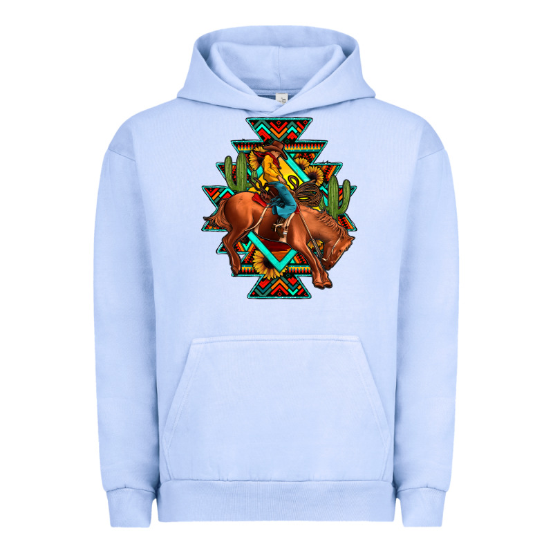 Aztec Rodeo Cowboy Urban Hoodie by JahusDesignShop | Teevron
