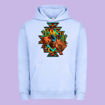 Aztec Rodeo Cowboy Urban Hoodie Designed By Jahusdesignshop