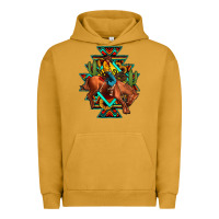 Pigment Peanut Butter aztec rodeo cowboy Urban Hoodie - JahusDesignShop