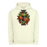 Pigment Pistachio aztec rodeo cowboy Urban Hoodie - JahusDesignShop