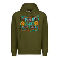 Army Green spoiler alert i dont care Premium Hoodie - AdoDesignShop