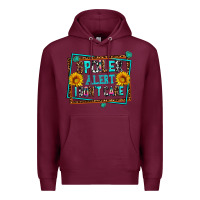 Burgundy spoiler alert i dont care Premium Hoodie - AdoDesignShop