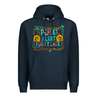 Navy spoiler alert i dont care Premium Hoodie - AdoDesignShop