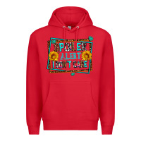 Red spoiler alert i dont care Premium Hoodie - AdoDesignShop