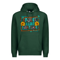 Sports Green spoiler alert i dont care Premium Hoodie - AdoDesignShop