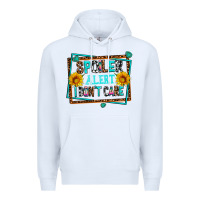 White spoiler alert i dont care Premium Hoodie - AdoDesignShop