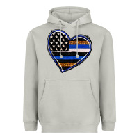 Moon Dust police heart Heavyweight Hoodie - RanaPortraitStore