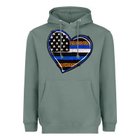 Sage police heart Heavyweight Hoodie - RanaPortraitStore
