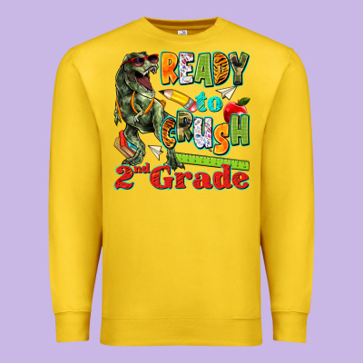 Ready To Crush Second Grade Premium Sweatshirt Designed By Texasbilliewilder