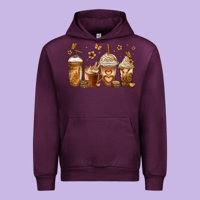Melanin Afro Coffee Cups Urban Hoodie Designed By Jasminsmagicworld