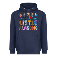 Navy i love my job for all the little reason Heavyweight Hoodie - RanaPortraitStore