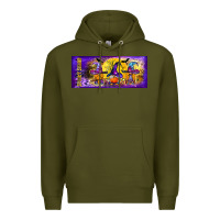 Army Green spooky squad 11oz mug Premium Hoodie - BundleAndBundleShop