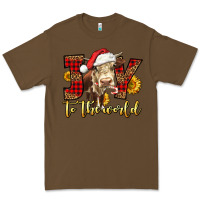 Cacao joy to the world christmas cow Premium Tee - LillyAllenDesigns