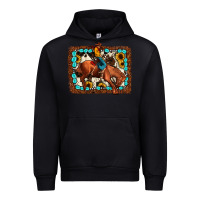 Black rodeo cowboy Urban Hoodie - JahusDesignShop
