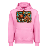 Fuchsia Pink rodeo cowboy Urban Hoodie - JahusDesignShop