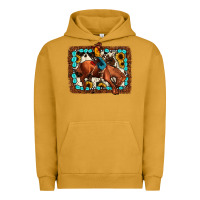 Pigment Peanut Butter rodeo cowboy Urban Hoodie - JahusDesignShop