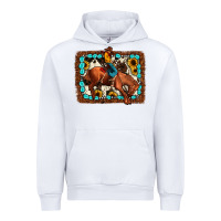 White rodeo cowboy Urban Hoodie - JahusDesignShop