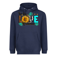 Navy for the love of sunshine Heavyweight Hoodie - RanaPortraitStore