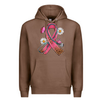 Chestnut Cancer Ribbon Stethoscope Daisy Butterfly Premium Hoodie - Artiststas
